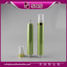 China Promotion Cosmetic Containers 15ml airless roll on bottle with steel ball,plastic bottle for samples